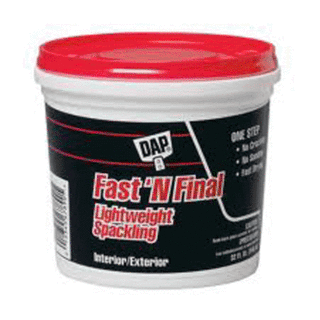 DAP Fast 'N Final Spackling w/ Primer, Quart