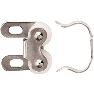 Amerock BP347414 Roller Catch, 1 in L x 1-1/16 in W Catches, Steel, Nickel