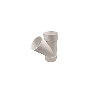 4 in. White PVC Wye