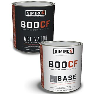 Simiron 800CF Epoxy Crack Filler, Haze Gray, 2 Gallon Kit