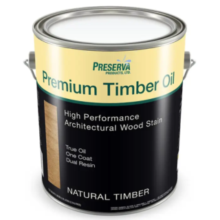 Preserva Premium Timber Oil, Exterior Oil-Based Wood Stain, Natural Timber, Gallon