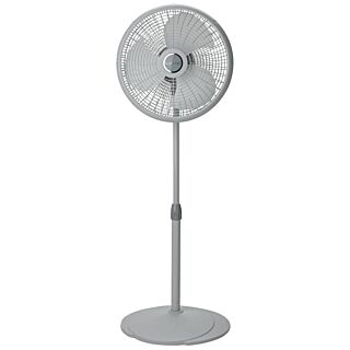 Lasko 2526 Adjustable Pedestal Fan, 3-Speed, 1710 cfm, 120 V, White