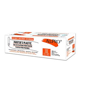 ALLPRO .31-Mil High Density Painter's Plastic, Clear, 12 ft. x 400 ft.