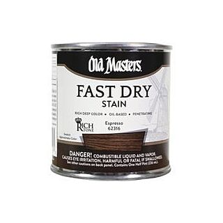 Old Masters Fast Dry, Interior Oil-Based Stain, Espresso, 1/2 Pint