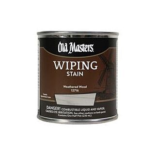 Old Masters, Wiping Stain, Weathered Wood, 1/2 Pint