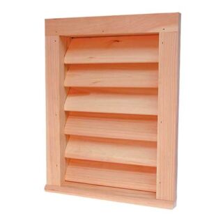18 in. x 24 in. Red Cedar Gable Louver