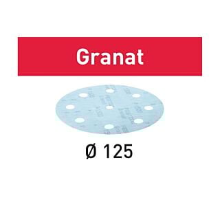 Festool Granat Abrasives STF D125/8, 5 in. (125 mm.), P80 Grit, 50 Pack