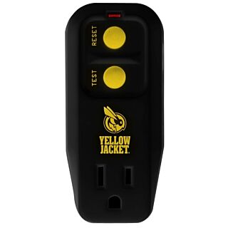 CCI 2762 GFCI Surge Protector, 120 V, 15 A, 1-Outlet, Yellow