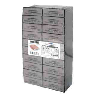 SurfPrep 1 in. Sanding Block, Medium, Grey, 20-Pack