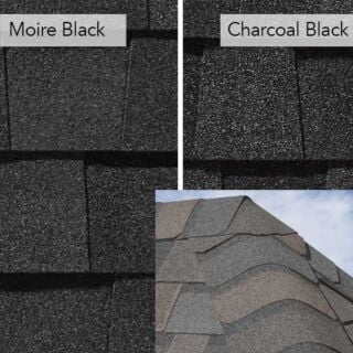 CertainTeed Shadow Ridge, Hip & Ridge Shingles, Moire / Charcoal, 30 lf. Bundle