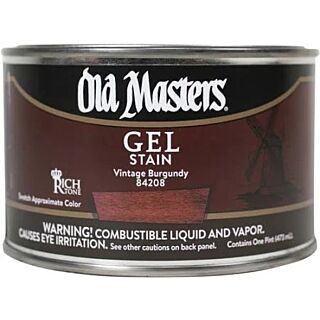 Old Masters, Oil-Based Gel Stain, Vintage Burgundy, Pint