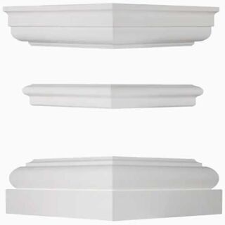 8 in. Turncraft Tuscan Cap & Base for Square Pro-Series Columns