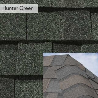 CertainTeed Shadow Ridge, Hip & Ridge Shingles, Hunter Green, 30 lf. Bundle