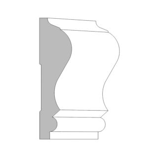 (M109) 11/16 in. x 2-5/8 in. Chair Rail, Oak
