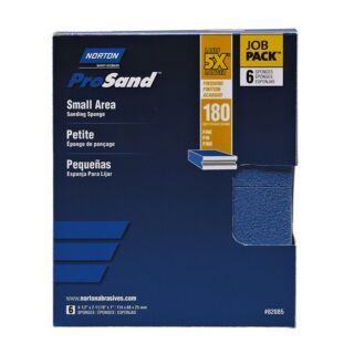 Norton ProSand Sanding Sponge, Small Area 180 Grit, 6 Pack