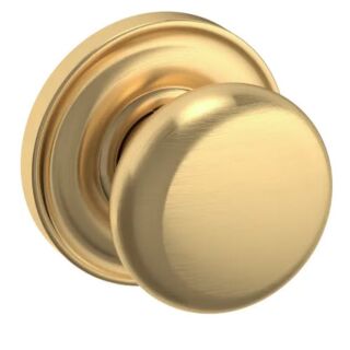 Baldwin Estate 5015 Classic Knob with 5048 Rose, Dummy One-sided, Satin Brass (044)
