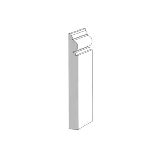 Millwork Design by Oxford (M90) 11/16 in. x 7 in. x 16 ft. Base Moulding, Primed Finger-Jointed Pine