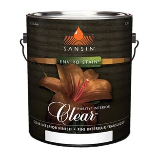 Sansin Purity Interior Clear Water-Based Finish, Satin, Quart