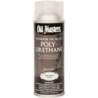 Old Masters Polyurethane, Oil-Based Interior, Clear Semi-Gloss, 13 oz. Spray Can