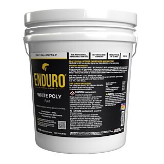 General Finishes®, ENDURO® White Poly Flat, 5 Gallon
