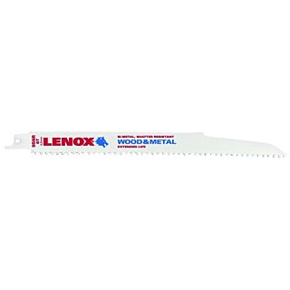 Lenox Reciprocating Saw Blade, 6 TPI, Bi-Metal, Bright