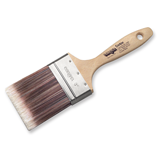 Corona Corbin 3 in. Flat Paint Brush, Red-Gold Nylon/Polyester Blend
