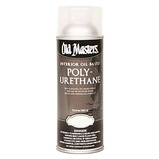 Old Masters Polyurethane, Oil-Based Interior, Clear Satin, 13 oz. Spray Can