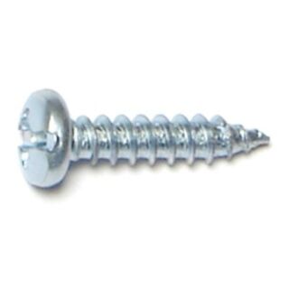 MIDWEST #6 x  5/8 in. Zinc Plated Steel Combo Phillips Pan Head Sheet Metal Screws, 125 Count