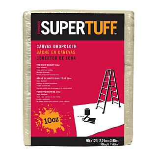 Trimaco SUPERTUFF 10 oz. Canvas Drop Cloth, 9 ft. x 12 ft.