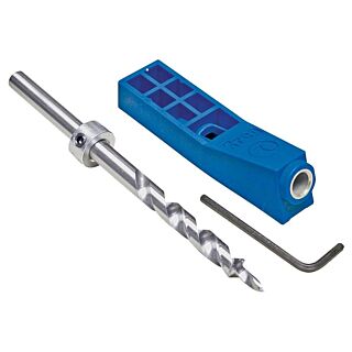 Kreg MKJKIT Mini Pocket-Hole Jig Kit, 1-Guide Hole, Nylon, For 1/2 to 1-1/2 in Thick Materials