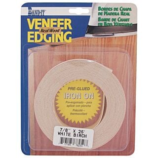 BAND-IT by CLOVERDALE, Veneer Edging, 7/8 in. White Birch Edge Band, 25 ft.