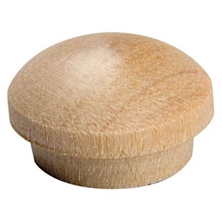 Waddell Wooden Screw Hole Button, 1 in. Birchwood, 10 Count
