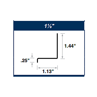 Amerimax 1-1/8 in. x 10 ft. Drip Cap, White
