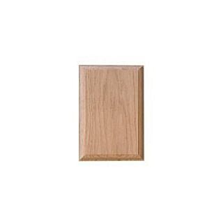 Crown Heritage 4-7/16 in. x 6-1/2 in. Square Corner Rosette, Oak