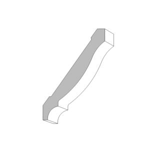 KLEER 5/8 in. x 4-5/8 in. x 16 ft., Crown, Exterior PVC