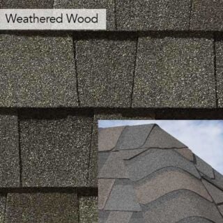 CertainTeed Shadow Ridge, Hip & Ridge Shingles, Weathered Wood, 30 lf. Bundle