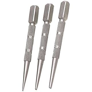 STANLEY 58-230 Nail Set, Steel, Black Oxide, 3-Piece