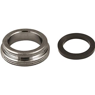 Plumb Pak PP800-62LF Faucet Aerator Adapter, 15/16-27 x 55/64-27 in Male, Chrome