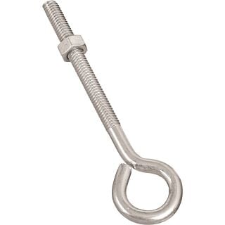 National Hardware N221-234 Eye Bolt, 5/16-18 Thread, 3 in L Thread, 3/4 in ID Dia Eye, Steel, Zinc