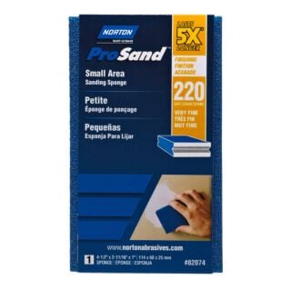 Norton ProSand Sanding Sponge, Small Area, 220 Grit