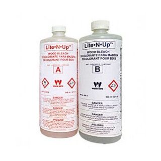 Wood Kote 08003 Lite-N-Up Wood Bleach Quart Kit 2-Part