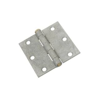 National Hardware N208-835 Broad Hinge, 50 lb Weight Capacity, Galvanized Cold Rolled Steel