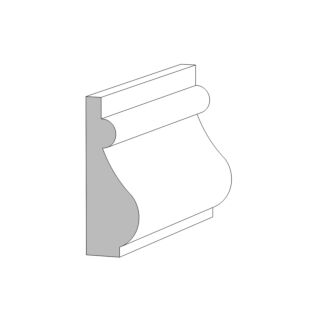 (M100) 11/16 in. x 1-3/4 in. x 16 ft. Panel Mould, Primed Finger-Jointed Pine