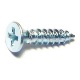 MIDWEST #8 x ¾ in. Zinc Plated Steel Phillips Flat Head Sheet Metal Screws, 100 Count