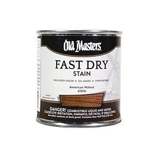 Old Masters Fast Dry, Interior Oil-Based Stain, American Walnut, 1/2 Pint