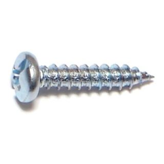 MIDWEST #7 x ¾ in. Zinc Plated Steel Combo Phillips Pan Head Sheet Metal Screws, 100 Count