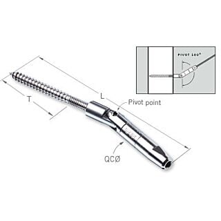 Feeney Cable Rail 1/8 in. Quick-Connect Pivot