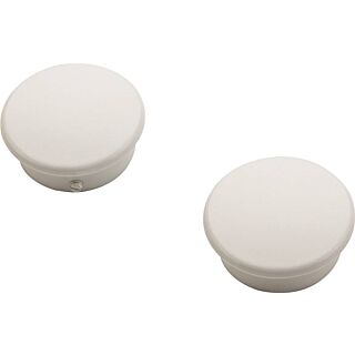National Hardware S822-090 Heavy Duty Closet End Cap, For Use With 1-1/4 - 1-5/16 in Dia Pole, Die-Cast Zinc, White