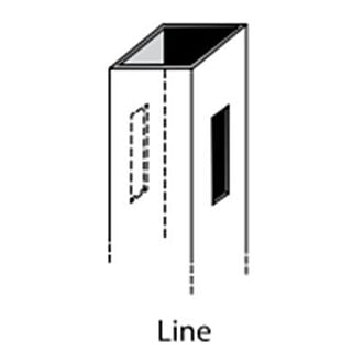 Illusions Vinyl Fence Post, White, For Privacy w/Topper Style Fence, Line 9 ft.