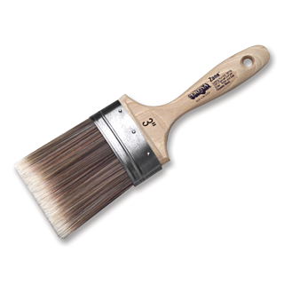 Corona Zane Red-Gold Nylon/Polyester Blend 3 in. Flat Sash Paint Brush